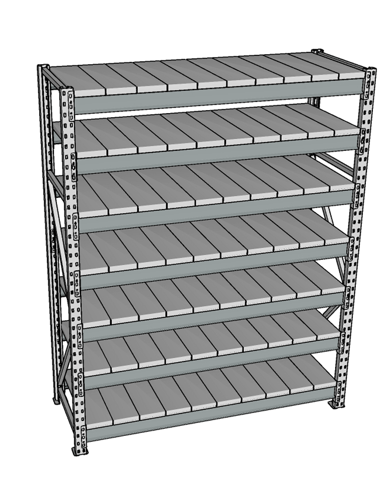 Стеллаж грузовой СГР 3000x2100x600 7 полок (металл) купить в Сургуте Стеллаж грузовой СГР 3000x2100x600 7 полок (металл) купить в Сургуте