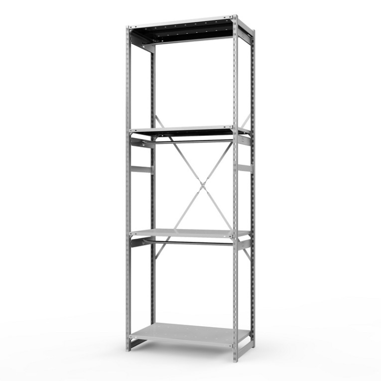 Стеллаж металлический ТСУ Универсал, 3000х1060х600 мм.Штанги: 3шт. Полки: металл усил. перф. 4 шт. купить в Сургуте Стеллаж металлический ТСУ Универсал, 3000х1060х600 мм.Штанги: 3шт. Полки: металл усил. перф. 4 шт. купить в Сургуте