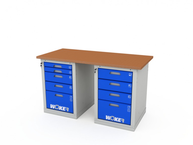 Верстак двухтумбовый WOKER PRO 2505.1500 купить в Сургуте Верстак двухтумбовый WOKER PRO 2505.1500 купить в Сургуте