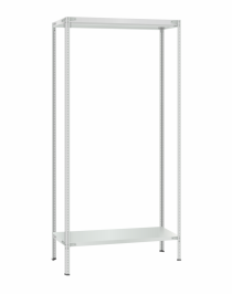 Стеллаж металлический Титан МС-500 2300х1000х300 2 полки Стеллаж металлический Титан МС-500 2300х1000х300 2 полки