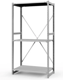 Стеллаж ТСУ 3000x1000x600 3 полки (150 кг, перф) Стеллаж ТСУ 3000x1000x600 3 полки (150 кг, перф)