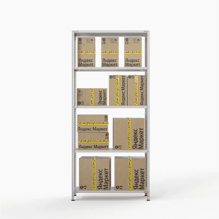 Стеллаж ПВЗ Яндекс Маркет 2000х1000х400 5 полок купить в Сургуте Стеллаж ПВЗ Яндекс Маркет 2000х1000х400 5 полок купить в Сургуте