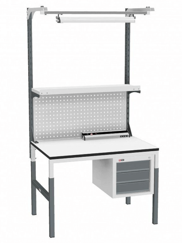 Стол монтажный ДиКом СР-М-100/90-05 ESD Пластик купить в Сургуте Стол монтажный ДиКом СР-М-100/90-05 ESD Пластик купить в Сургуте