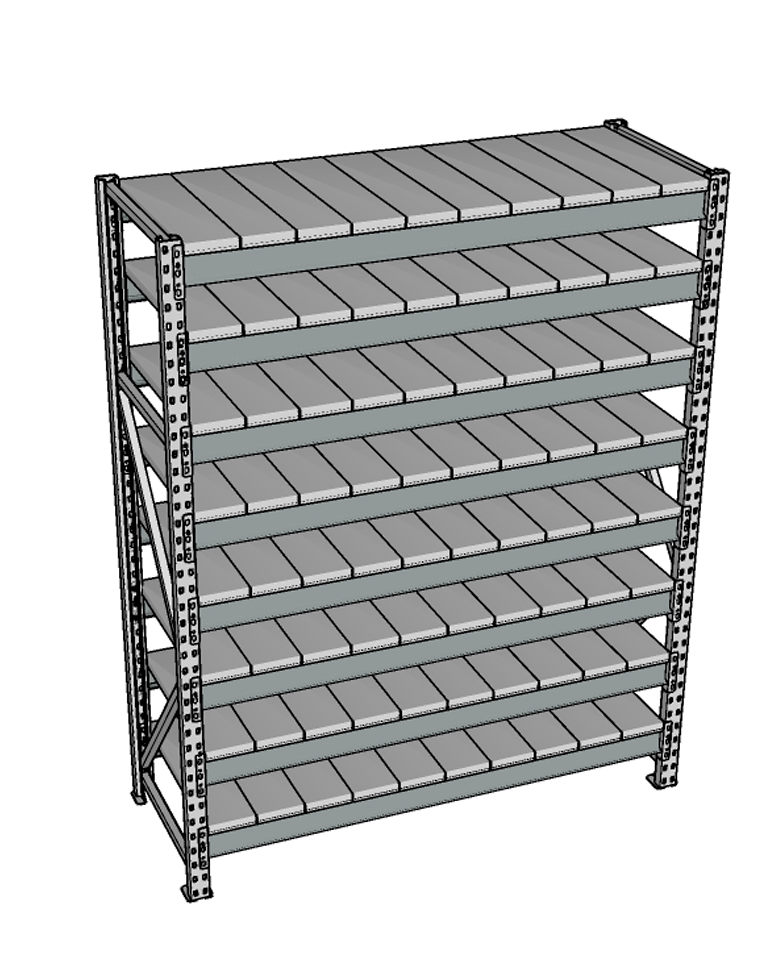 Стеллаж грузовой СГР 3000x900x1000 8 полок (металл) купить в Сургуте Стеллаж грузовой СГР 3000x900x1000 8 полок (металл) купить в Сургуте