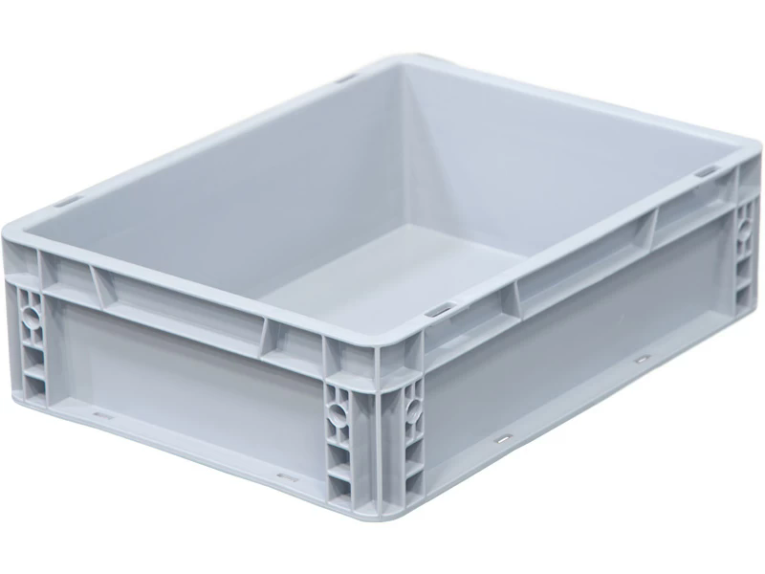 Ящик 400х300х120 сплошной, усиленное дно, цв. серый купить в Сургуте