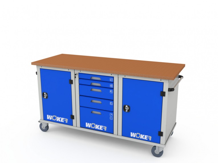 Верстак мобильный трехтумбовый WOKER PRO 3151.1800 купить в Сургуте Верстак мобильный трехтумбовый WOKER PRO 3151.1800 купить в Сургуте