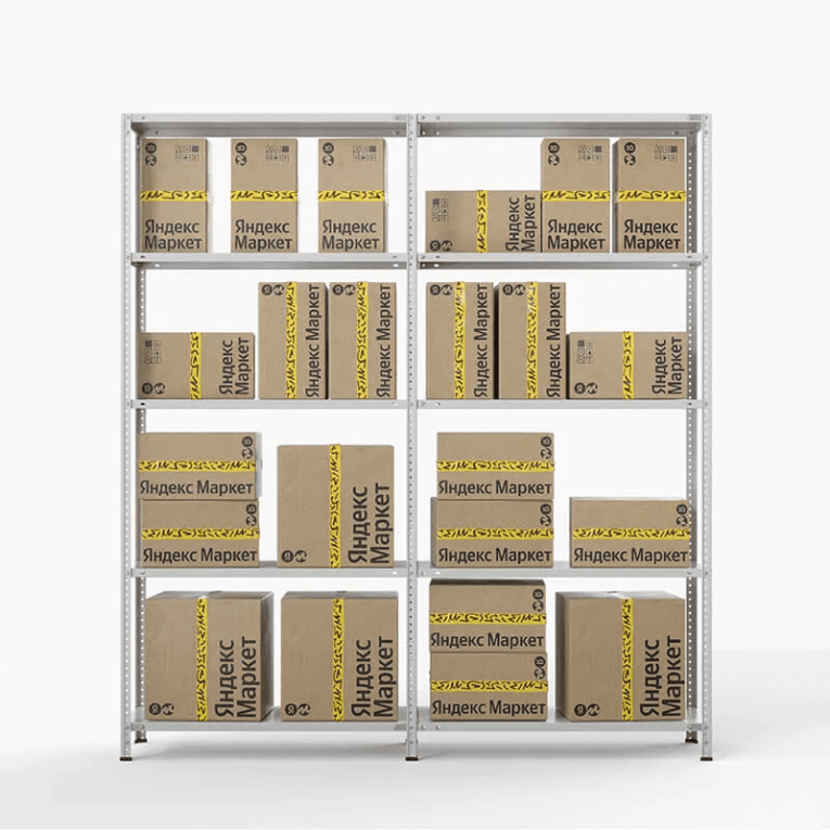 Стеллаж ПВЗ Яндекс Маркет 2000х2000х400 5 полок купить в Сургуте