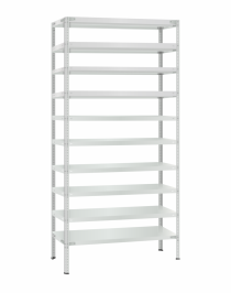 Стеллаж металлический Титан МС-500 2300х1000х300 10 полок Стеллаж металлический Титан МС-500 2300х1000х300 10 полок