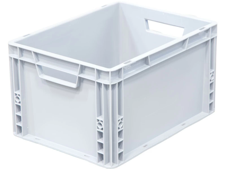 Ящик 400х300х220 сплошной, усиленное дно, цв. серый купить в Сургуте