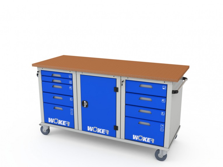 Верстак мобильный трехтумбовый WOKER PRO 3514.1800 купить в Сургуте Верстак мобильный трехтумбовый WOKER PRO 3514.1800 купить в Сургуте