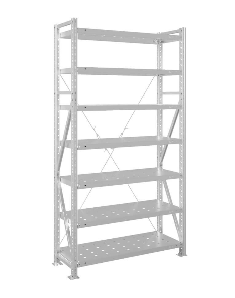 Стеллаж MS U 3000x700x1000 7 полок (350 кг, перф) купить в Сургуте