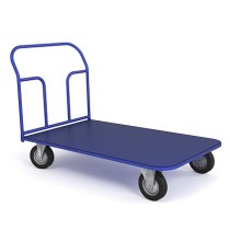 Тележка платформенная ТП 10 (г/п 550 кг, 1800x800 мм, колеса черная резина 200 мм) Тележка платформенная ТП 10 (г/п 550 кг, 1800x800 мм, колеса черная резина 200 мм)