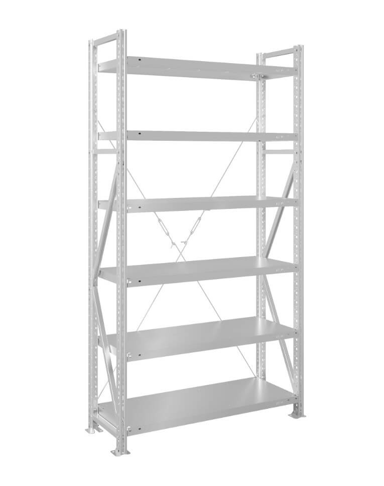 Стеллаж MS U 2000x1500x500 6 полок (250 кг, металл) купить в Сургуте