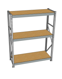Стеллаж грузовой СГР 2500x900x600 3 полки (ДСП)