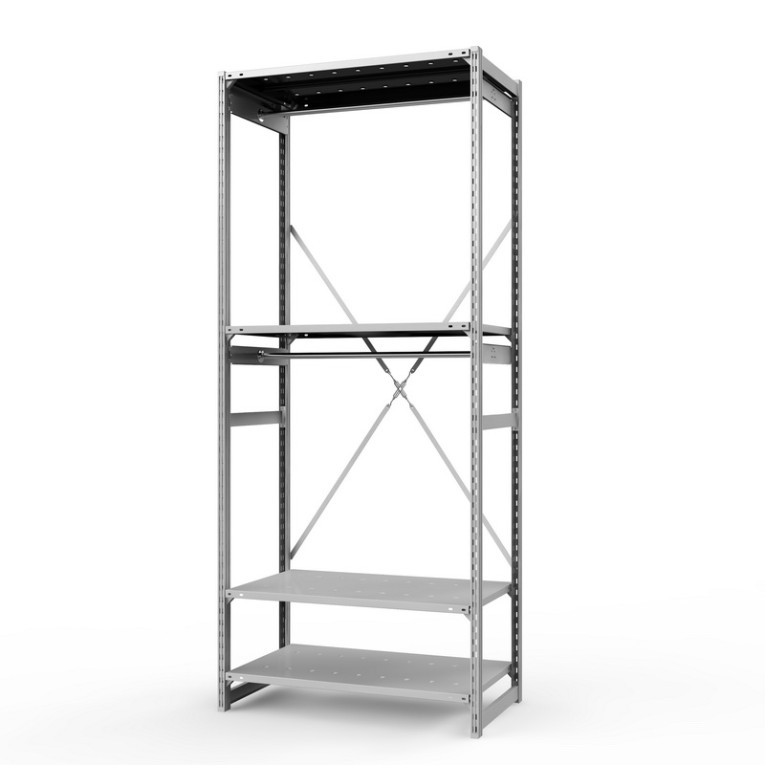 Стеллаж металлический ТСУ Универсал, 2500х1060х600 мм.Штанги: 2шт. Полки: металл перф. 4 шт. купить в Сургуте