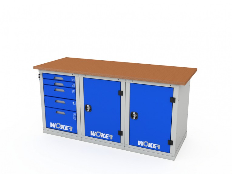 Верстак трехтумбовый WOKER PRO 3511.1800 купить в Сургуте Верстак трехтумбовый WOKER PRO 3511.1800 купить в Сургуте