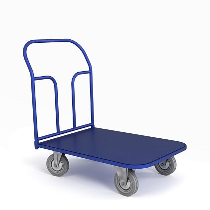 Тележка платформенная ТП 8 (г/п 550 кг, 1000x700 мм, колеса серая резина 200 мм) купить в Сургуте Тележка платформенная ТП 8 (г/п 550 кг, 1000x700 мм, колеса серая резина 200 мм) купить в Сургуте