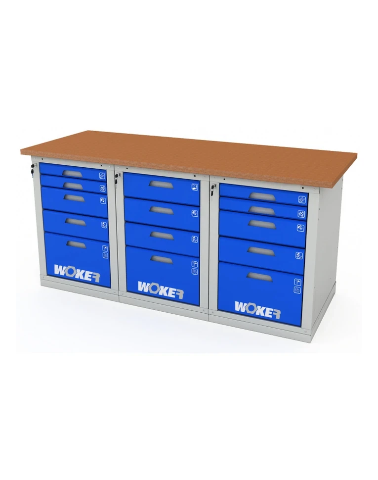 Верстак трехтумбовый WOKER PRO 3545.1800 купить в Сургуте